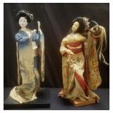 Pair of Japanese dolls