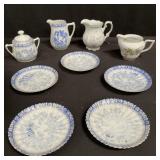 Group of porcelain pieces, dishes box lot