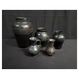 Pottery vases and pitcher
