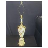 Vintage floral porcelain table lamp