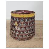 Vintage metal Buddha handmade lampshade