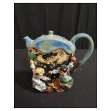 Japanese Sumida Gawa pottery teapot