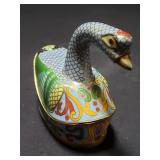 Vintage cloisonnï¿½ duck trinket box