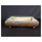Antique Japanese bronze subian planter