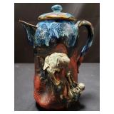 Japanese Sumida Gawa pottery pitcher