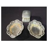 Vintage sterling silver brush and sterling s