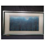 Pencil signed Asian block print #80/88