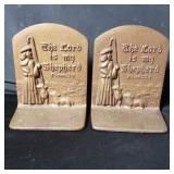 Cross Publ. pair iron bookends The Lord is my