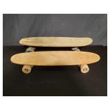 Pair of vintage skateboards