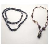 Gemstone beaded necklaces