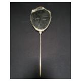 Antique sterling silver hand mirror as is