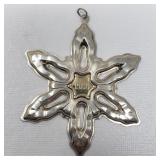 Gorham sterling silver snowflake ornament