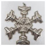 Gorham sterling silver snowflake ornament