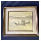 Framed signed Annette Sullivan oil painting