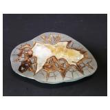 Polished septarian slab