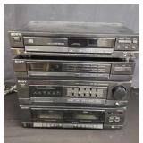 Pair of Sony audio equipment