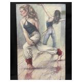 Signed oil on canvas painting