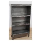 4-piece vintage industrial metal lawyers bookcase