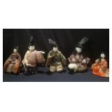Group of Asian dolls as is