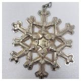 Gorham sterling silver snowflake ornament