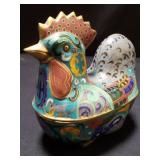 Chinese Cloisonnï¿½ rooster trinket box