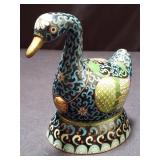 Chinese Closiennï¿½ duck trinket box