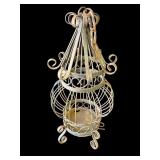 Vintage metal bird cage