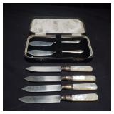 Group of sterling silver butter knives