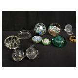 Collector of paperweights millefiori and others