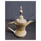 Antique Turkish brass teapot