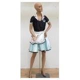 Female mannequin on stand with Junior