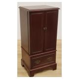 The Bombay Company mahogany jewelry chest