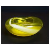 Hand blown glass ashtray