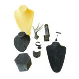 Lot of jewelry displays