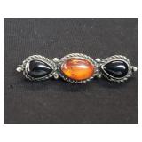 Vintage Kathleen Chavez sterling silver, onyx