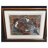 Vintage Australian Aboriginal dot painting