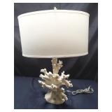 Faux coral composite table lamp