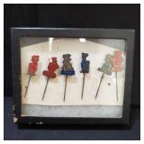 Lot of 6 Vintage 1965 Flintstones pins