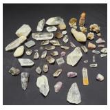 Collection of quartz specimens