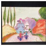 Signed oil on canvas painting by Elbert Price