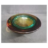 Vintage Murano style art glass bowl