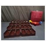 Vintage poker chip caddy with built in dispenser
