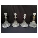 Group of crystal decanters