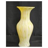 Handblown Murano style glass vase