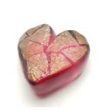 Hand blown signed art glass paperweight