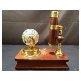 Vintage kaleidoscope,  rotating glass bass and