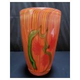 Murano style art glass vase