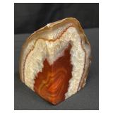 Agate geode specimen