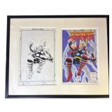 Framed Ron Frenz signed print