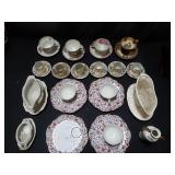 Group of porcelain and bone china cups and